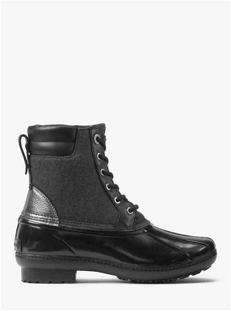 michael kors duck boot|michael kors burnished boots.